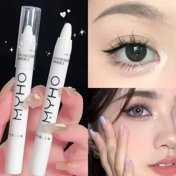 반짝이 하이라이터 펜, 방수 진주 광택 매트 화이트 실버 다이아몬드, 밝게 누워 누에 아이 섀도우 스틱, 페이셜 메이크업