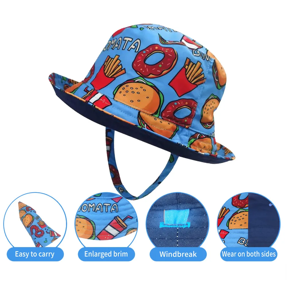 

Sun Hat Baby Boy Summer Beach Accessory Big Brim UV Protection Holiday Cap For Toddlers Girl Swimming