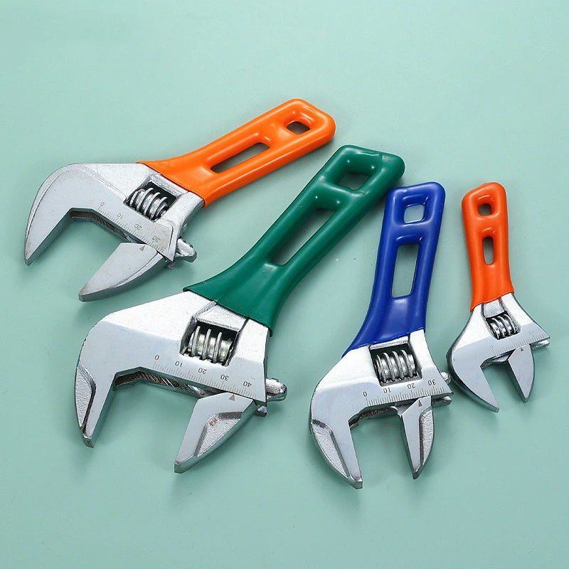 Adjustable Wrench Mini Monkey Short Handle Spanner Hcs Material Laser