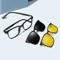 Hotony Magnetic Clip on Optical Myopia Glasses For Men Women Polarized Sunglasses Prescription Reading Glasses Reading Glasses