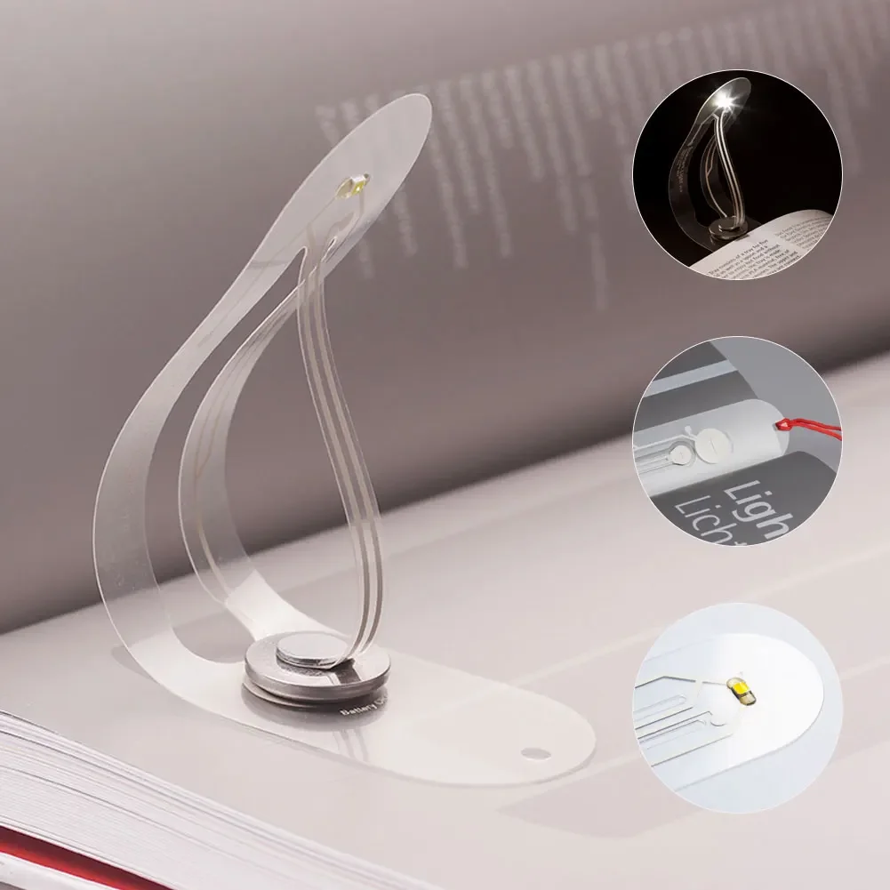 Portable Mini Night Light Books Light Bookmarks Mini LED Bookmark 4000K Eye Protection Reading Clip Read Books night light book light mini night light mini led light