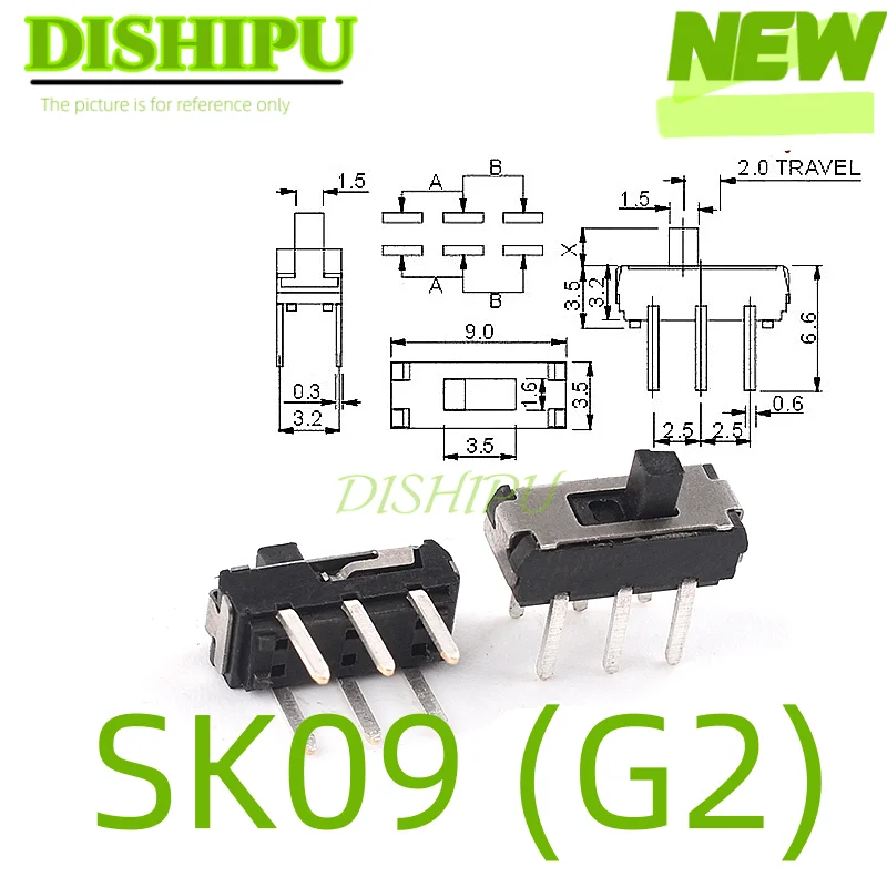 10–30 Stück Kippschalter Ss-23E04G3 G4 (2P3T) (2P2T) Ss12D00 Ss12D10 Ss12D11 Sk13D07V Ss12F15V Ss12D07V Sk01L Sk02Lsk09 Sk09B Sk09 – Detail 21
