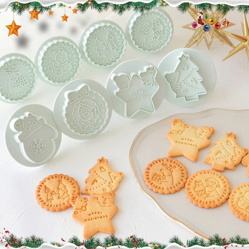 5pcs Stainless Steel Snowflake Cookie Cutter Set, Christmas Series Cookie  Molds, Cookie Baking Supplies, Cookie Fondant Making, Baking Supplies, Kitch