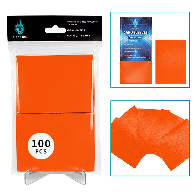100 Pack Perfect Fit 66x91mm Card Sleeves for Double-Sleeving Trading Cards