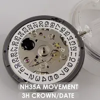Mouvement automatique NH35A de haute précision, accessoires de montre MOD à remontage automatique, couronne 3H 21600Bph, roue de Date blanche, piratage des secondes 1