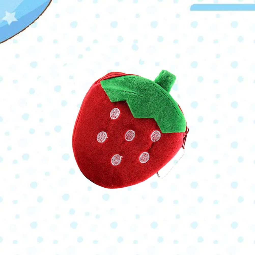 동전 지갑 빨간색 작은 지퍼가 달린 지갑 동전, 접힌 지폐, 카드, 열쇠, 립스틱, USB 헤드셋을 담을 수 있는 파우치