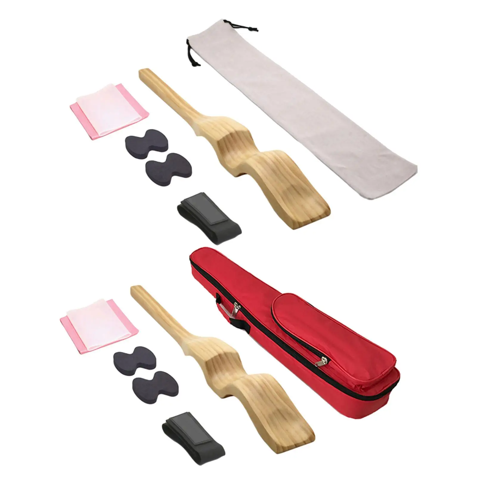 

Ballet Foot Stretcher Set Ballet Dance Foot Stretch Stretcher Durable Wood Carry Bag Yoga Practitioners 2 Pads Ballet Accessory