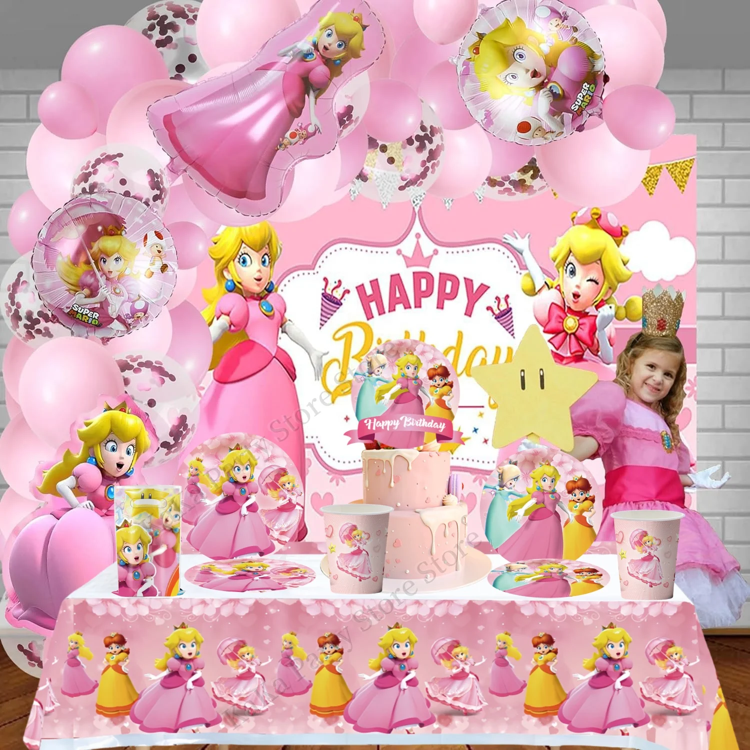 Set Di Stoviglie Per Festa Di Compleanno A Tema Fatato Per 10 Ospiti – Piatti, Bicchieri, Tovaglia E Decorazioni