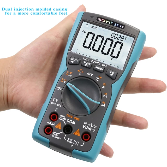 ZOYI ZT-Y2 Digital Multimeter - 9999 Count TRUE-RMS 3