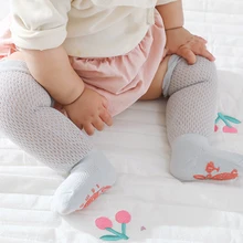 

2022 Summer Newborn Baby Thin Mesh Long Sock Toddler Boys Cotton stockings Infants Mosquito Ruffle Girls Knee High Socks 0-3Y