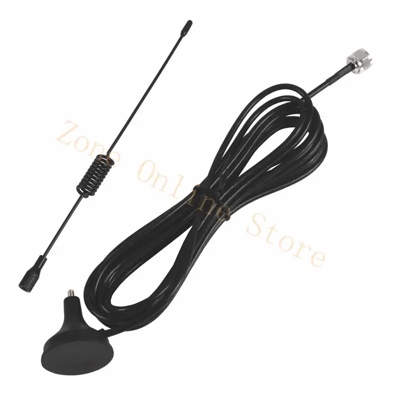 Receiver Antenna FM Stereo Antenna Magnetic Base 75 Ohm Male FM Antenna Kit For Stereo Receiver Table Top Radio Receiver