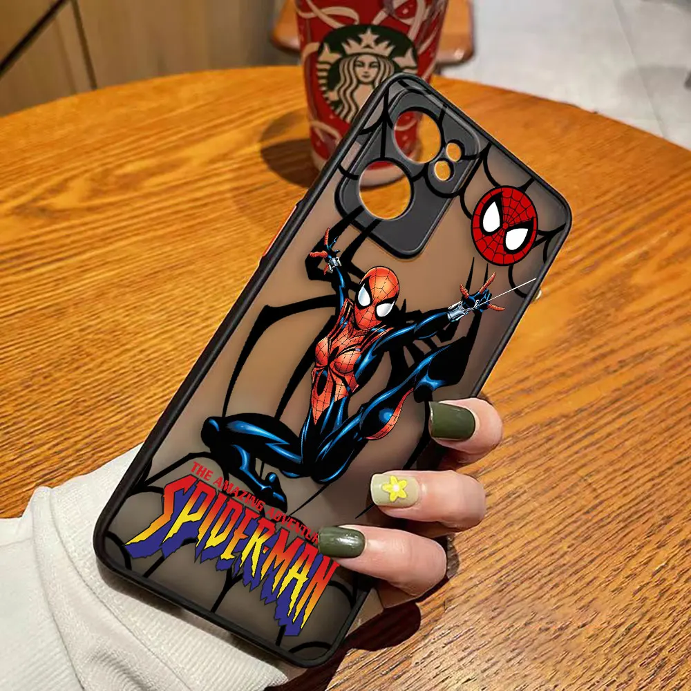 thumbnail image 1 of Funda de teléfono mate para OPPO RENO 8 8T 7Z 7 6Z 6 5 4 PRO PLUS 4G 5G Funda rígida Funda Coque Capa Funda Marvel Spider-Man Combo, 1 of 5