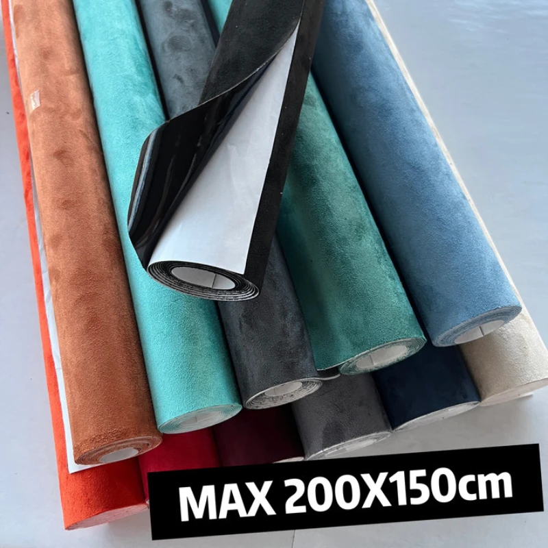 200x150cm Self-Adhesive Suede Leather Fabric – Synthetic Patch for Car Interiors & Crafts 1