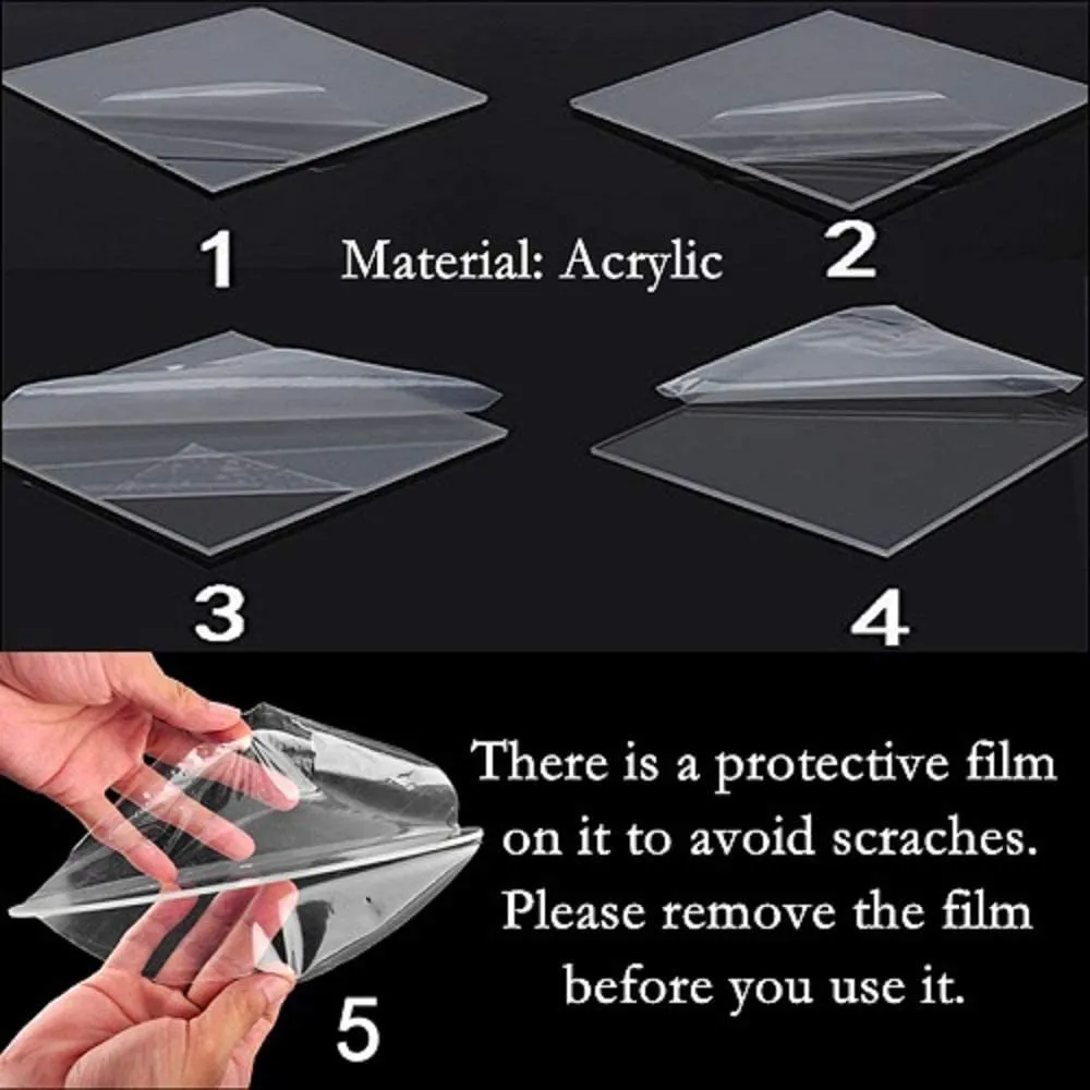 Transparency Knife Display Stand Acrylic Display Stand Clear Acrylic Display Riser Shelf Detachable Transparent DIY Storage Tool