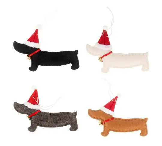 

Christmas Tree Pendants Set Of 4 Hanging Ornaments Tree Decorations Plush Crafts And Christmas Dough Bowl Filler Xmas Decoration