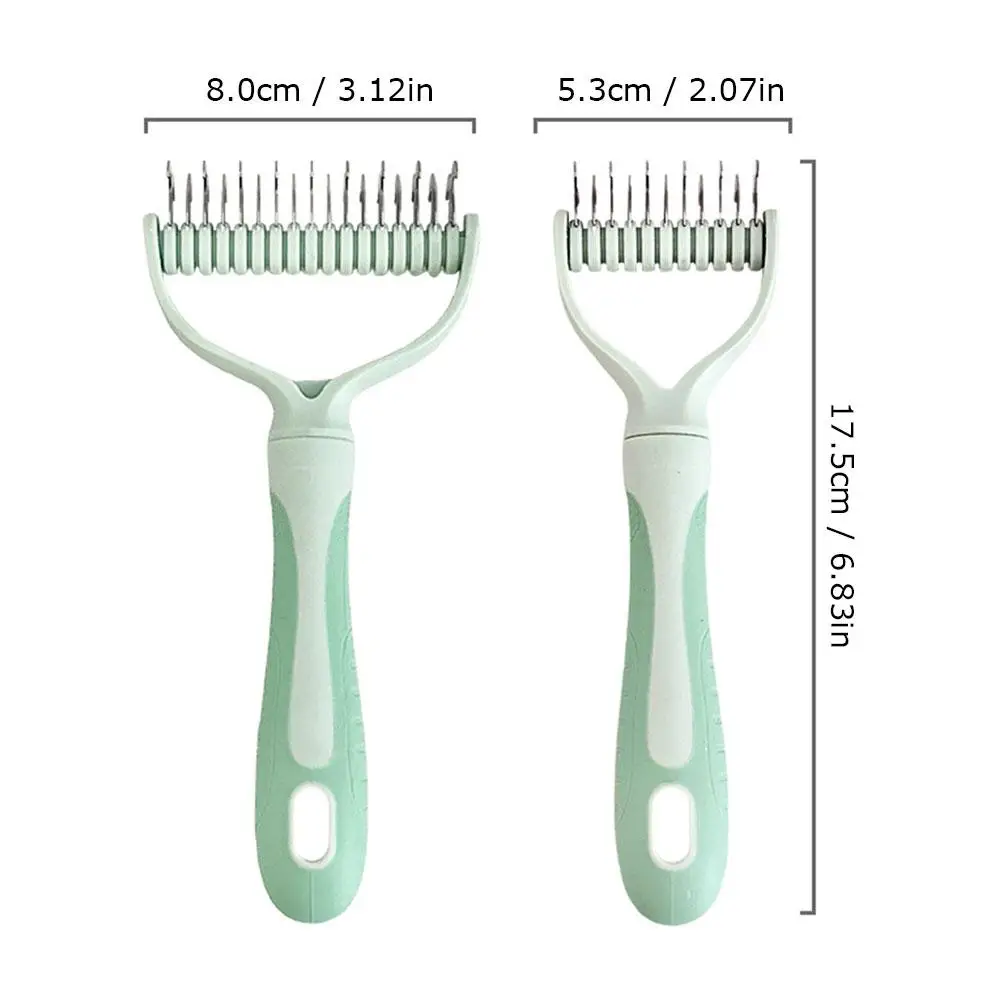 Cat Brush Cat Fur Knot Cutter Pets Hair Removal Comb Dog Grooming Shedding Tools Double-sided Knotting Comb For Pets