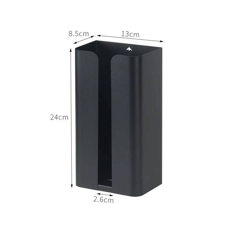Magnetic Refrigerator Shelf with Tissue Holder - Multi-Purpose Kitchen Organizer Black/White Space Saving Design Easy Install 5