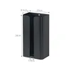 Magnetic Refrigerator Shelf with Tissue Holder - Multi-Purpose Kitchen Organizer Black/White Space Saving Design Easy Install 5