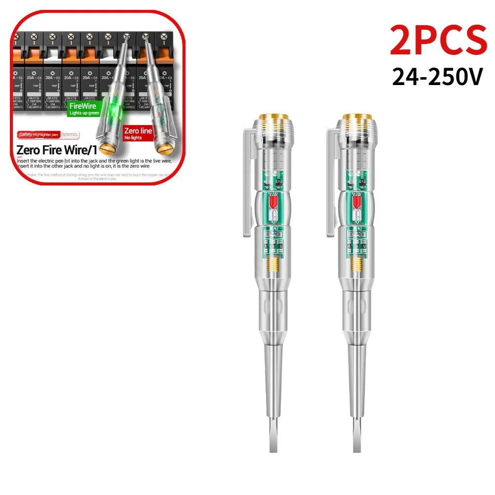 1/2Pcs Responsive Electrical Tester Pen, Non Contact Voltage Tester Pen,  Screwdriver Waterproof Probe Light Voltage Tester, Waterproof Induced  Electric Tester Pen: : Tools & Home Improvement