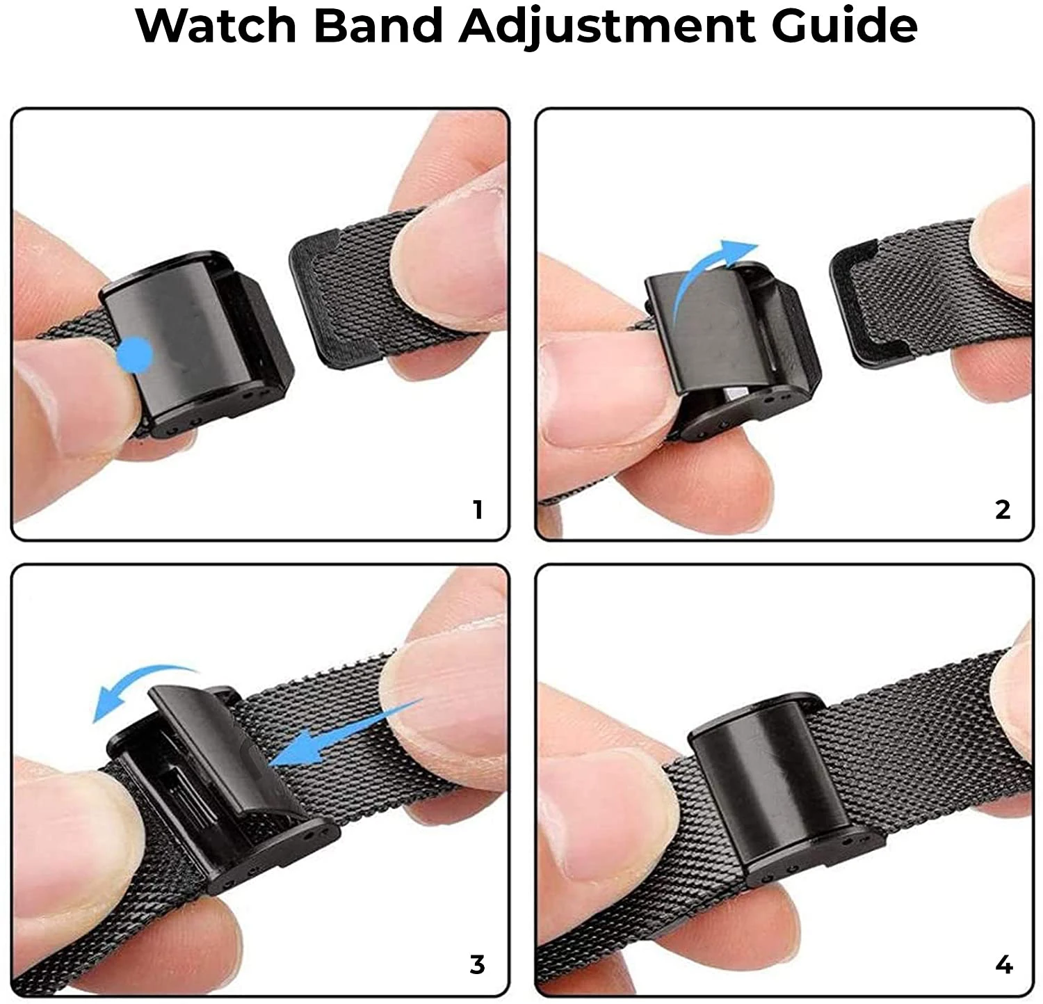 Elegant Milanese Metal Strap Replacement for Fitbit Watches - Classic Wristband Bracelet