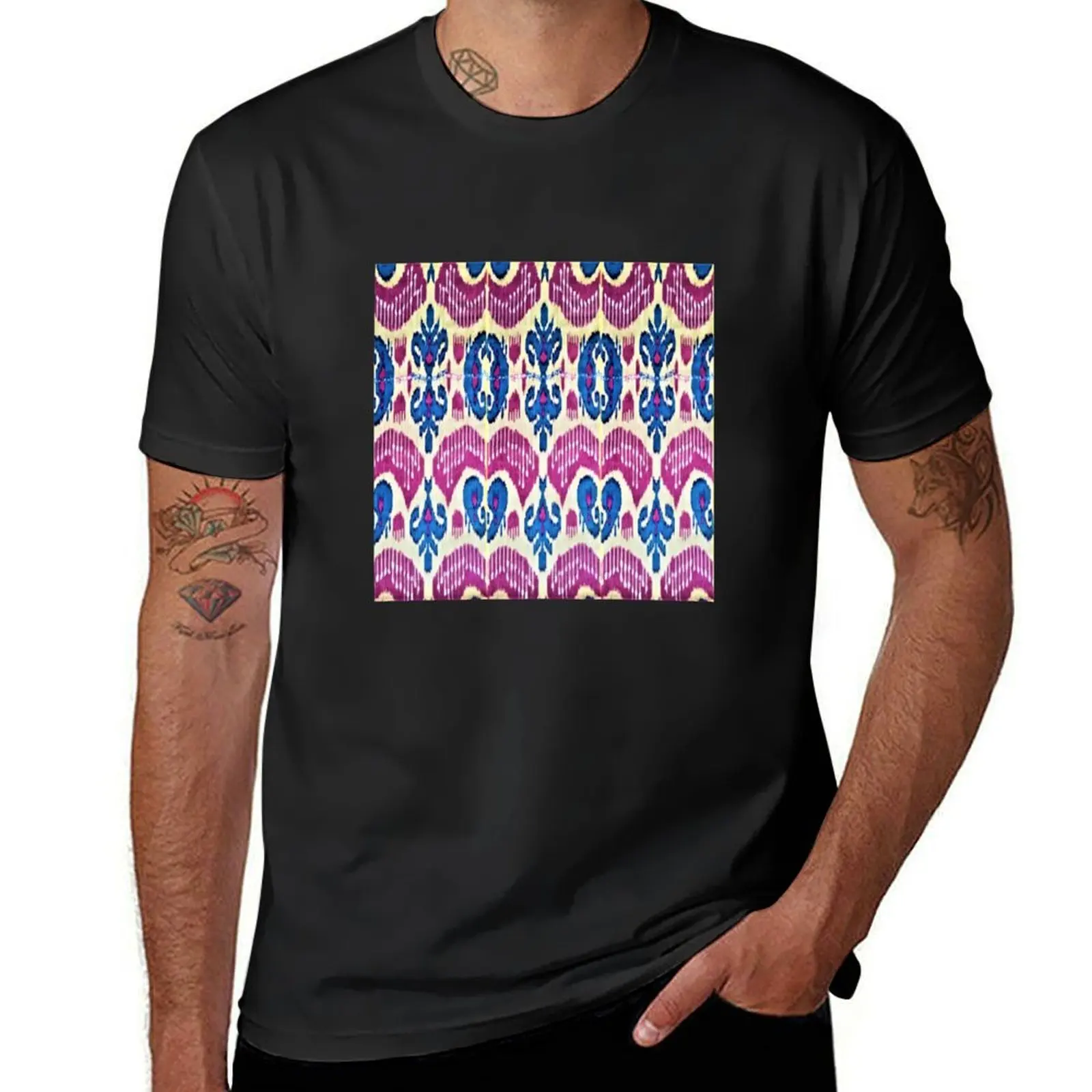 

flowers ikat patterns designs tribal designs T-Shirt customizeds anime clothes tshirts for men