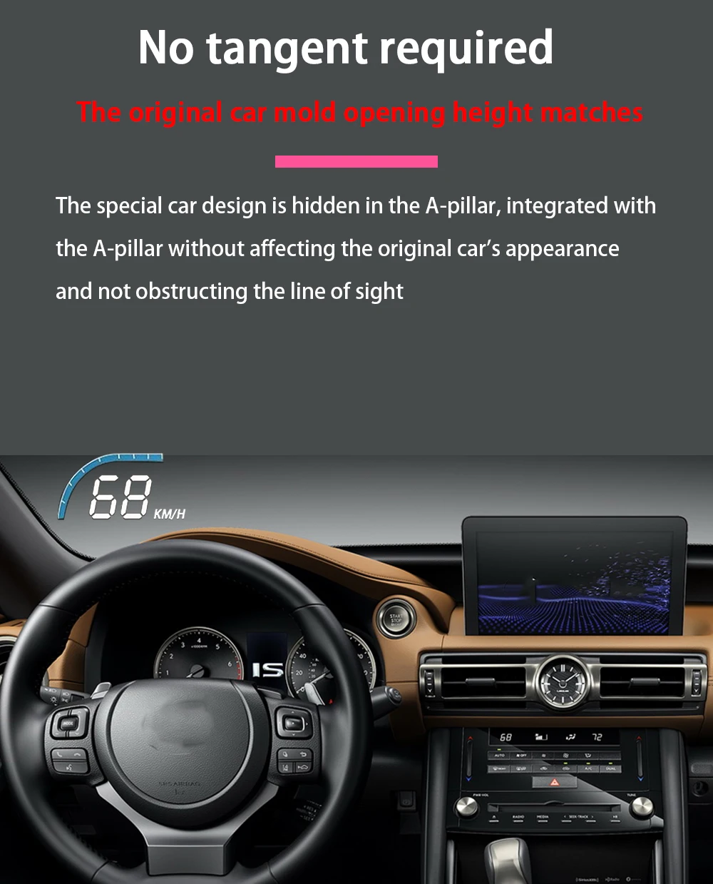 Digital Speedometer HUD Car Heads Up Display For LEXUS RX 270/UX 260h ...