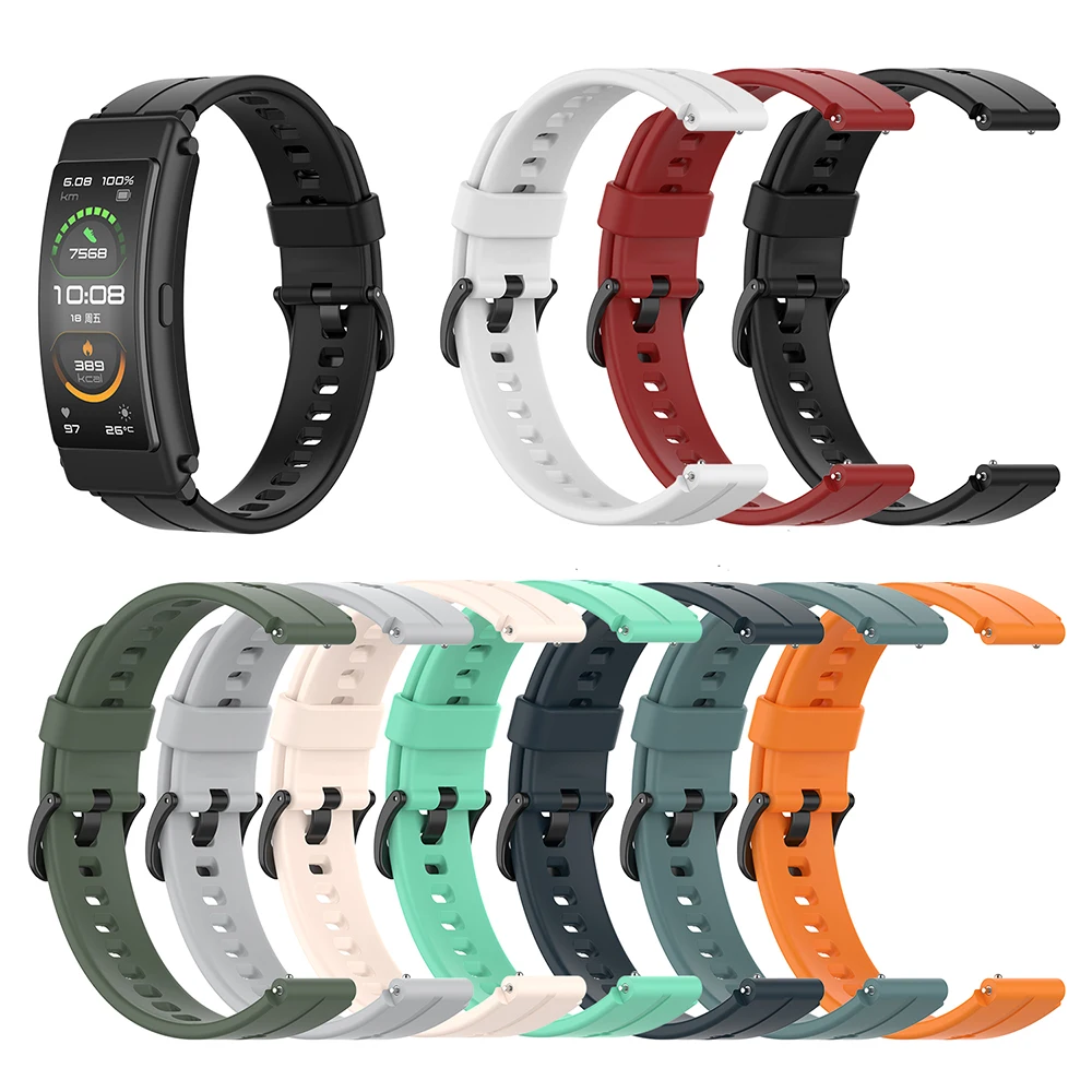 16mm Silicone Wrist Strap for Huawei TalkBand B7 B6 B3 Smart