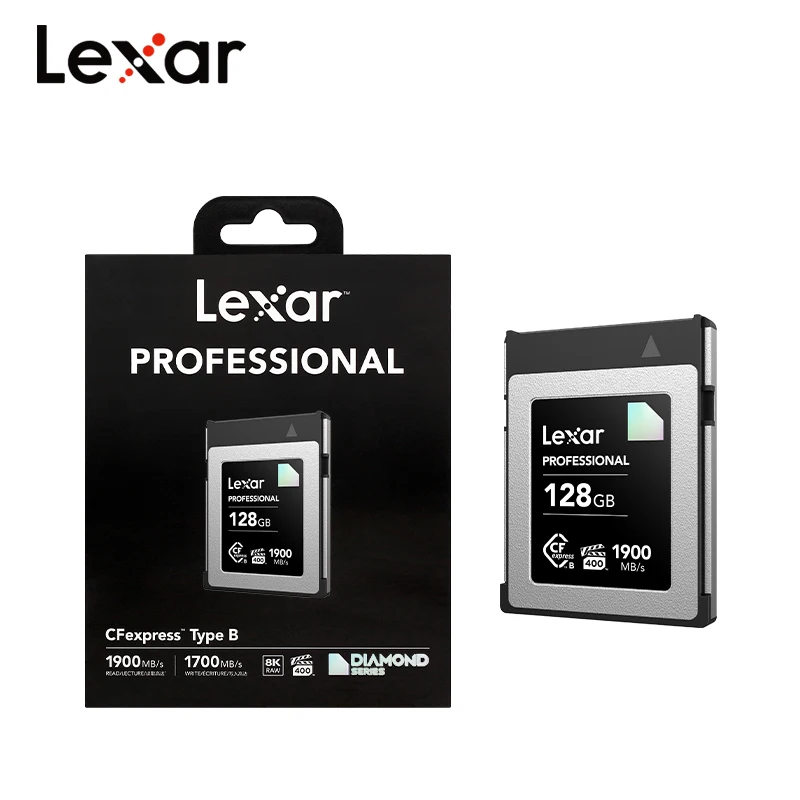 Lexar-ų CFexpress Ÿ B ޸ ī 128GB 256GB 8K, RAW VPG400 PCIe Gen3x2 ̾Ƹ ø, XQD ī޶ ȣȯ 