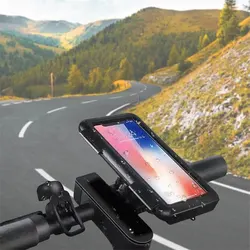 Bike Phone Support Waterproof Cover Type Case Bike Motorcycle Handlebar Rear View Mirror Stand Holder For Mobile Phone