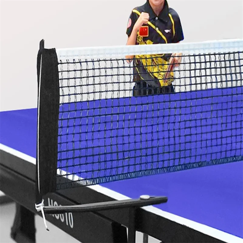 

Portable Table Tennis Net Polyester Cotton Polyethylene Table Tennis Mesh Replacement Kit Tennis Table Net Accessories 1pc