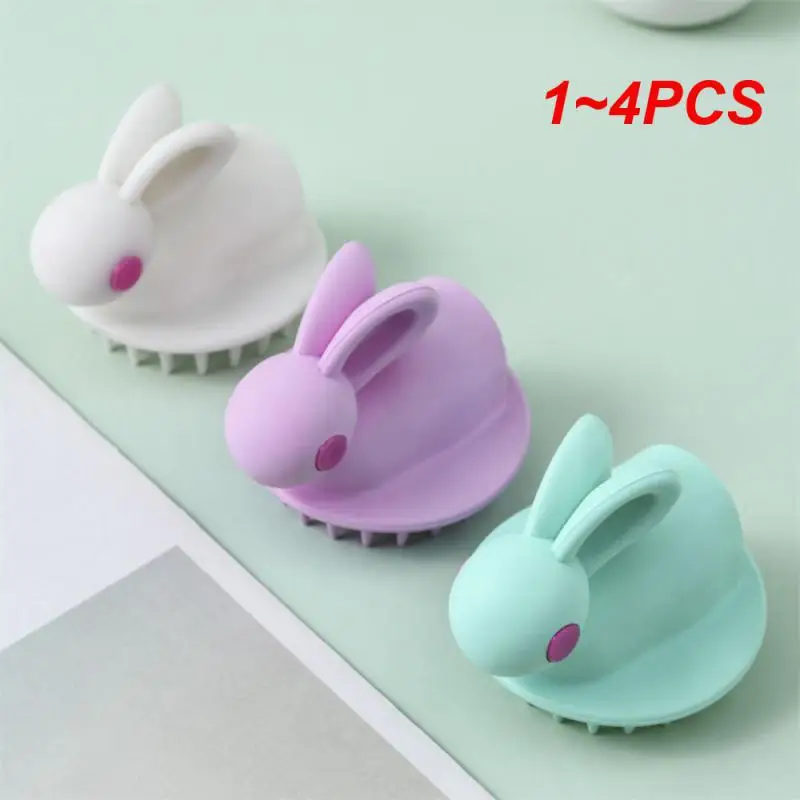 

1~4PCS Scalp Massage Soft Silicone Hair Brush Hair Washing Comb Shampoo Brush Hair Smoothing Household Head Massage Combs