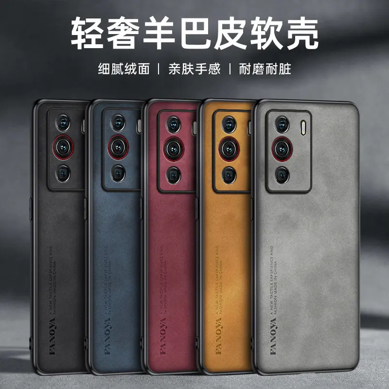Premium PU Leather Matte Shockproof Case – Sleek & Durable Back Cover