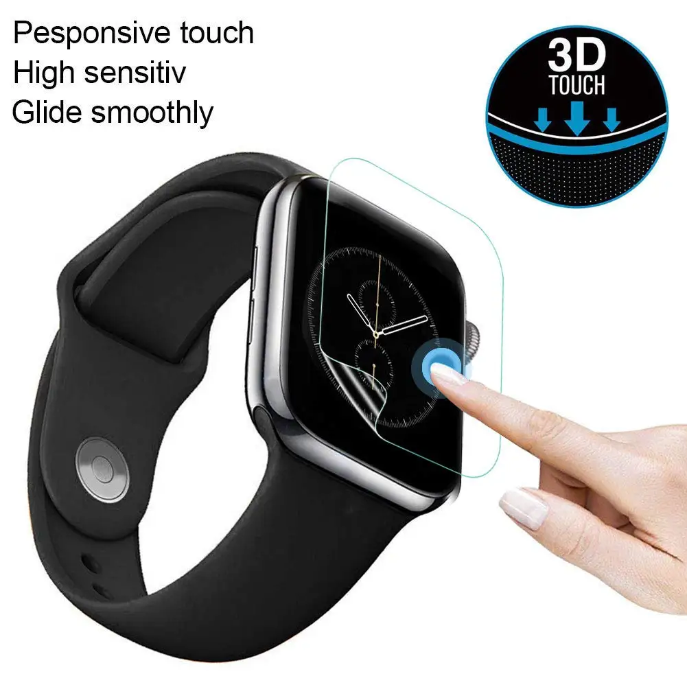 Film Hydrogel Souple pour Apple Watch Ultra, Protecteur d'Écran pour iWatch Série 9 8 7 6 se 45mm 41mm 44mm 40mm 42mm 38mm, 1-5 Pièces