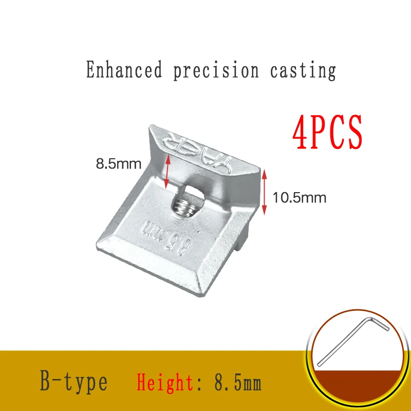 B Type 8.5mm 4pcs