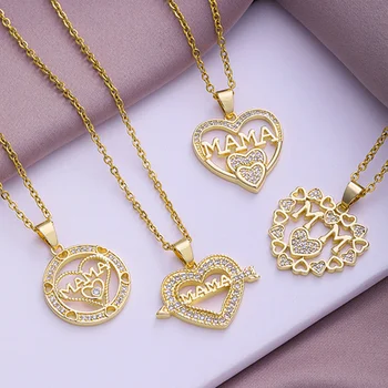 Mother's Day Mama Letter Pendant Necklace For Mom