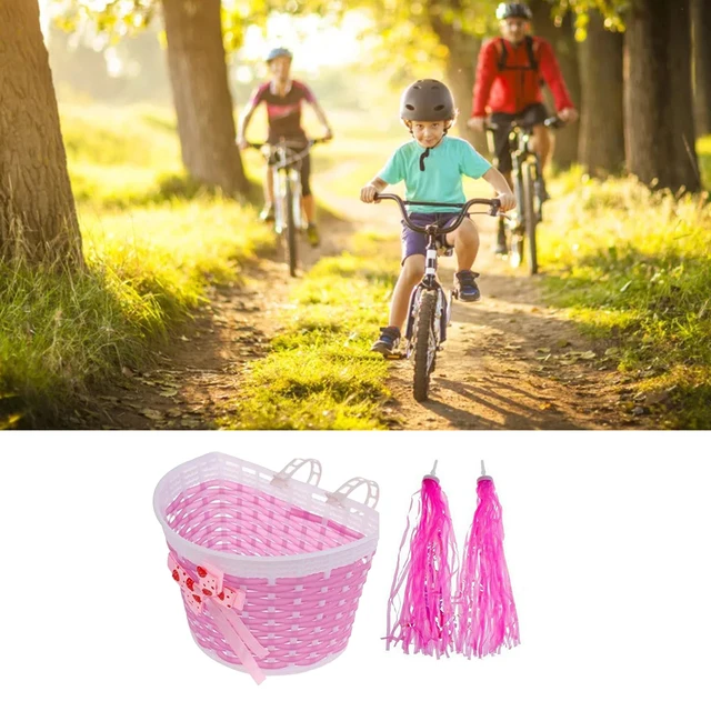 ANZOME Cesta de bicicleta para niñas, accesorio de decoración de bicicleta  delantera para niñas y niños, regalo que se adapta a la mayoría de – Yaxa  Colombia