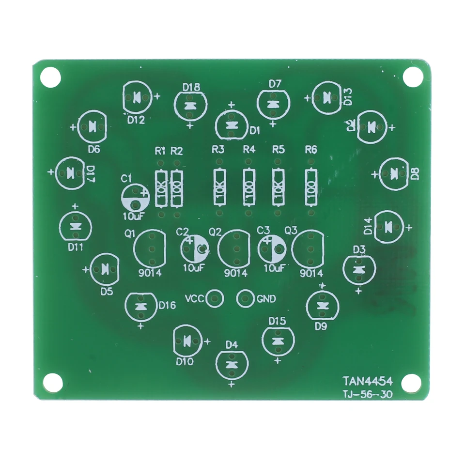K elettronico a LED fai da te a forma di cuore LED Light RGB modulo lampeggiante lampada ad acqua progetto di saldatura pratica per lo stelo dello studente della scuola  502
