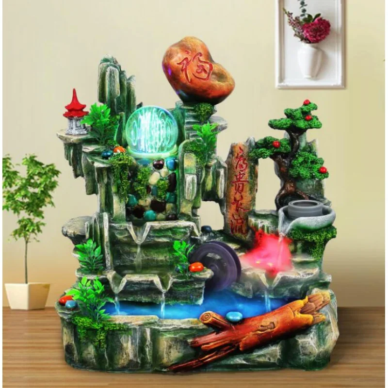 

Big Stone Fengshui Turns Water Resin Handicraft Arrangements to Senior Citizens Festival Gifts Home Factory Direct Selling Colou