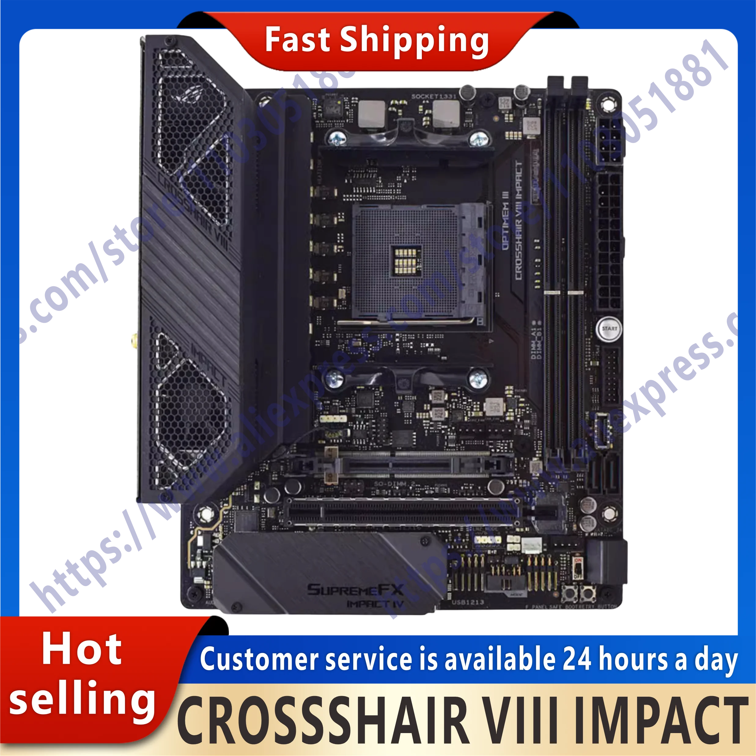 Used X570 ROG CROSSHAIR VIII IMPACT mining motherboard Socket AM4 ...