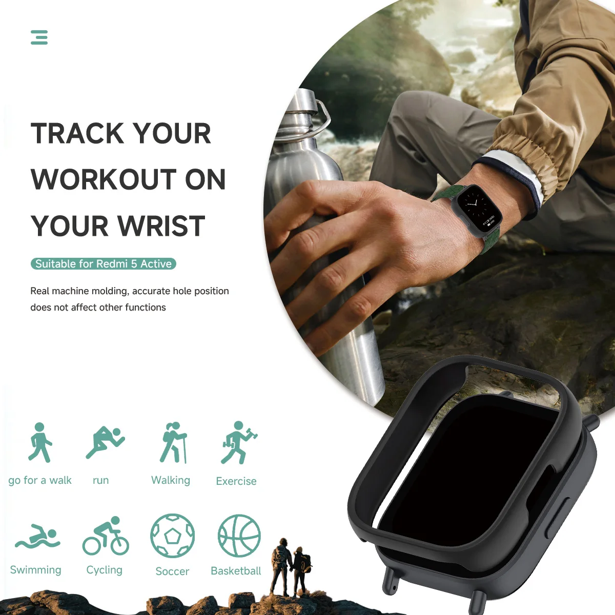 Enhanced Protective PC Case for Smart Watches - Hollow Design, No Glass