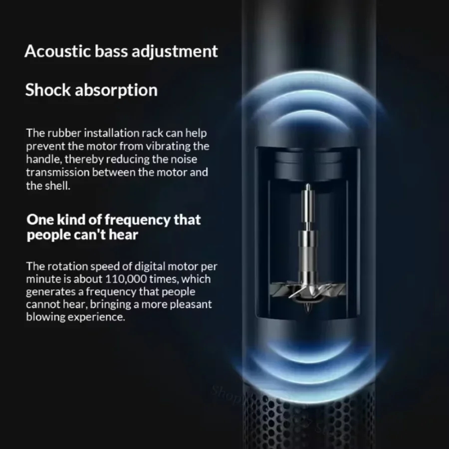 Description Picture 4 of itemLeafless constant temperature hair dryer for personal hair care and styling; home professional hair style accessories kit (5+1)