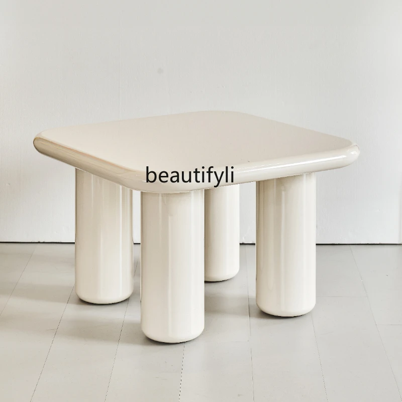 

/Side Table/French Cream Style Square Small Table Side Table Sofa Side Table Side Table/