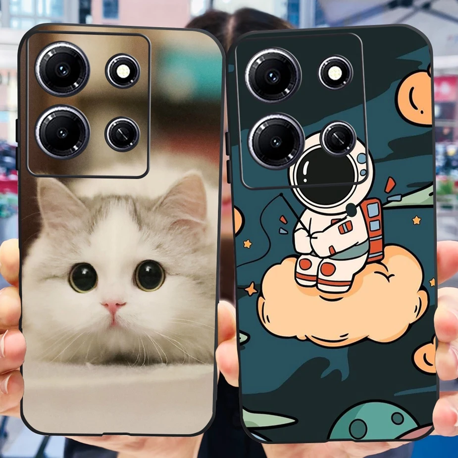 Cute Spaceman Dinosaur Soft Silicone Phone Case - Stylish Protective Bumper Cover