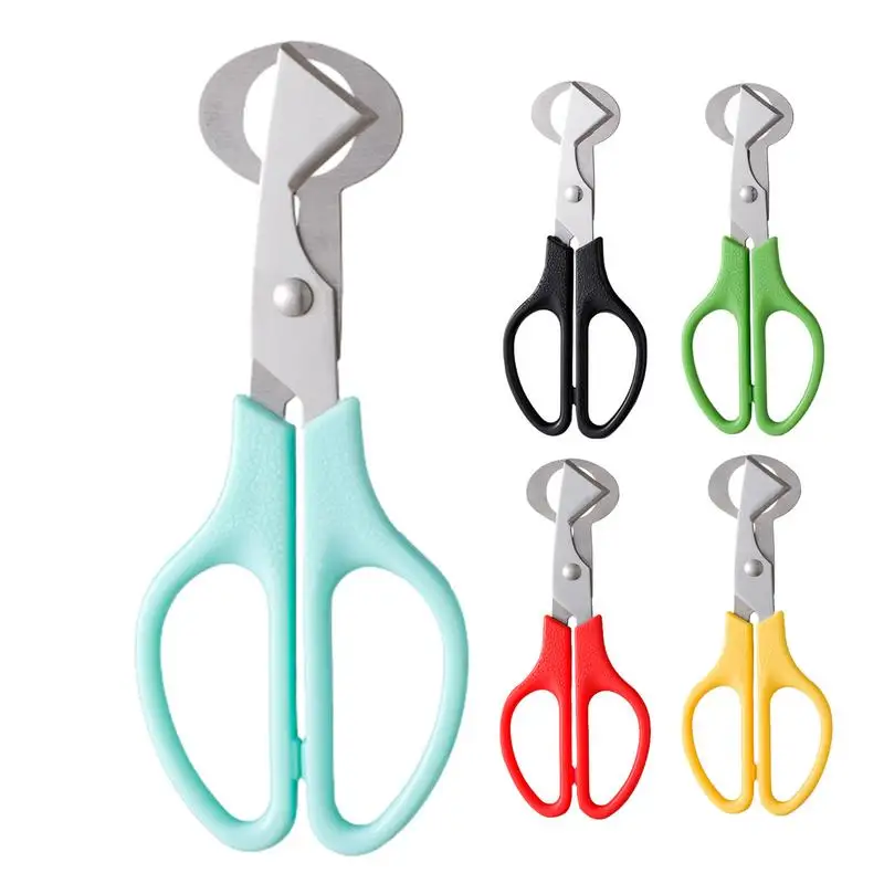 Stainless Steel Quail Egg Shell Opener With Handle Eggshell Shears Bird Egg Scissors Opening Divider Kitchen Cooking Tools