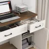 Farmhouse 47" Executive Desk, Computer Desk with Drawers and Cabinet, Workstation Computer Desk for Home Office and Study. 5