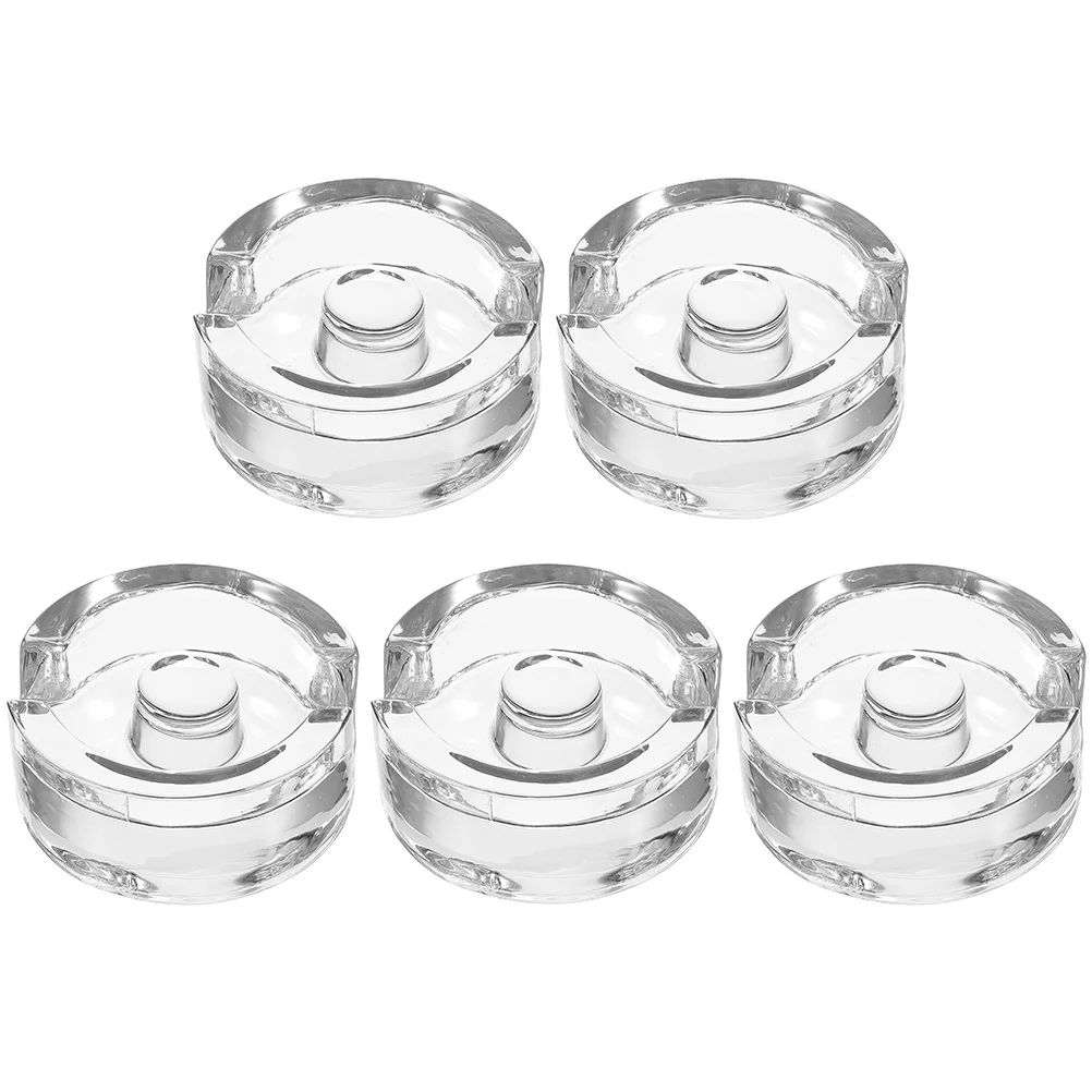 

5 Pcs Fermented Glass Heavy Stone Mason Jar Fermenting Weights Clear Vegetable Small Fermentation