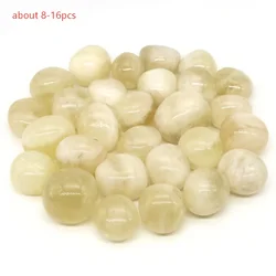Natural Citrine Quartz Crystals and Tumbled Stone Decor - Bulk Gemstone Gravel for Home and Aquarium Displays (230g)