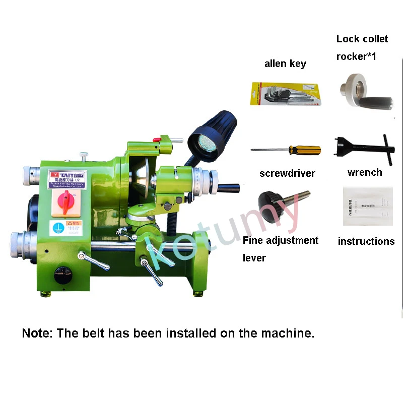 U2 Universal Cutter Grinder Cutting Tool Grinding Machine Tool Sharpener Milling Cutter Grinder Carving Knife Turning Tool 5