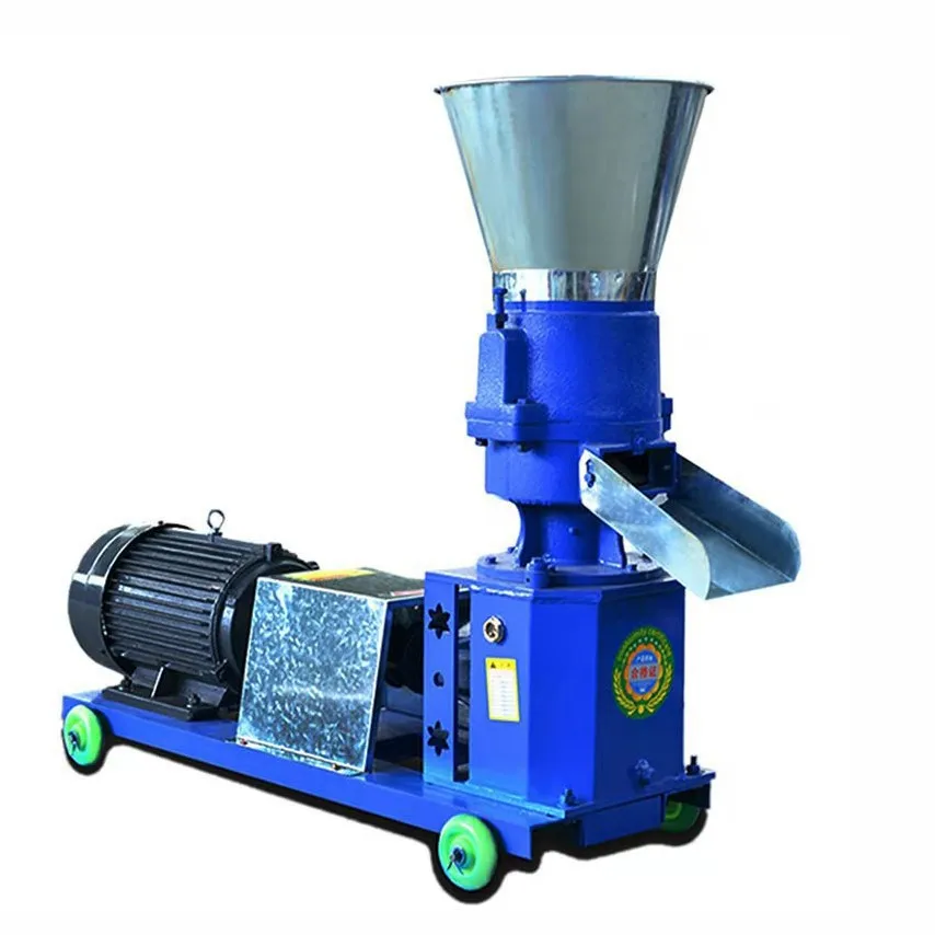 

150 100kg/h-120kg/h Pellet Mill Multi-function Feed Food Pellet Making Machine Household Animal Feed Granulator 220V/ 380V