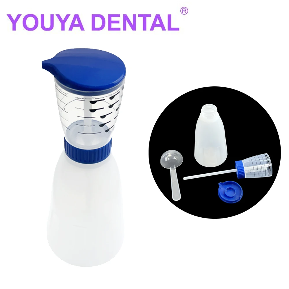 Dental Alginate Impression Material Measuring Bottle Oral Precise Powder Liquid Ratio Stirring Mixing Kettle Cup Dentistry Tool